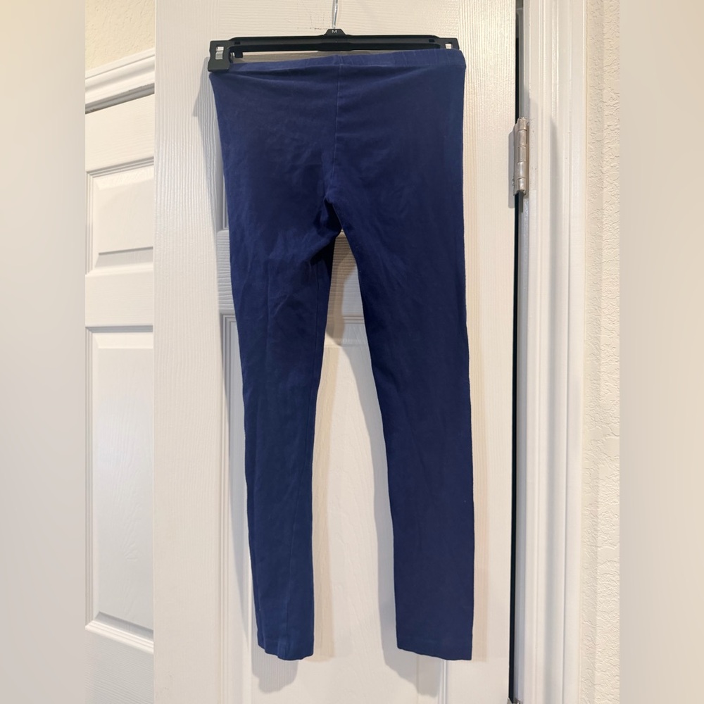 2 Leggings: Crazy 8 Navy Blue Leggings & Carters Black Leggings - Picture 3 of 6